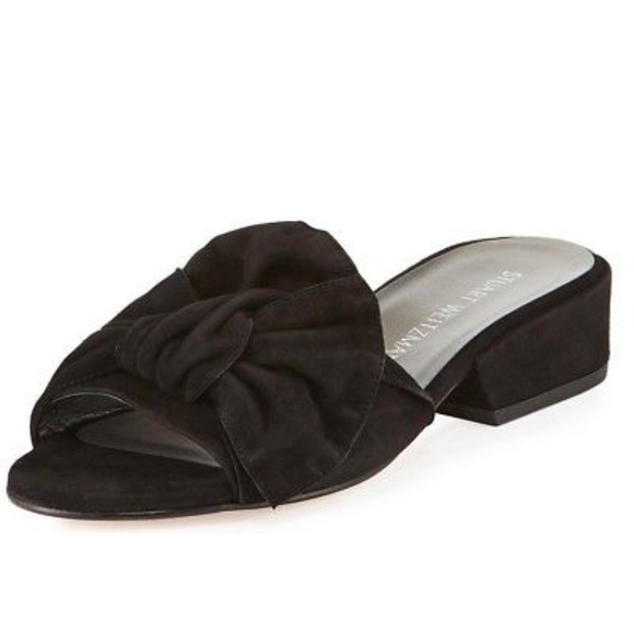 Stuart Weitzman Giftwrap Suede Sandals - Picture 5 of 7